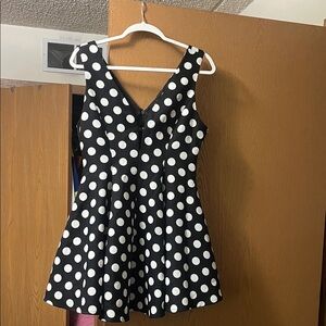 Black and White Polka Dot Dress